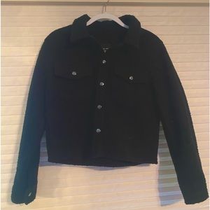 Black Love Tree Button Up Jacket